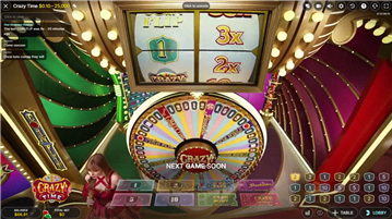 Crazy Time screenshot di gioco